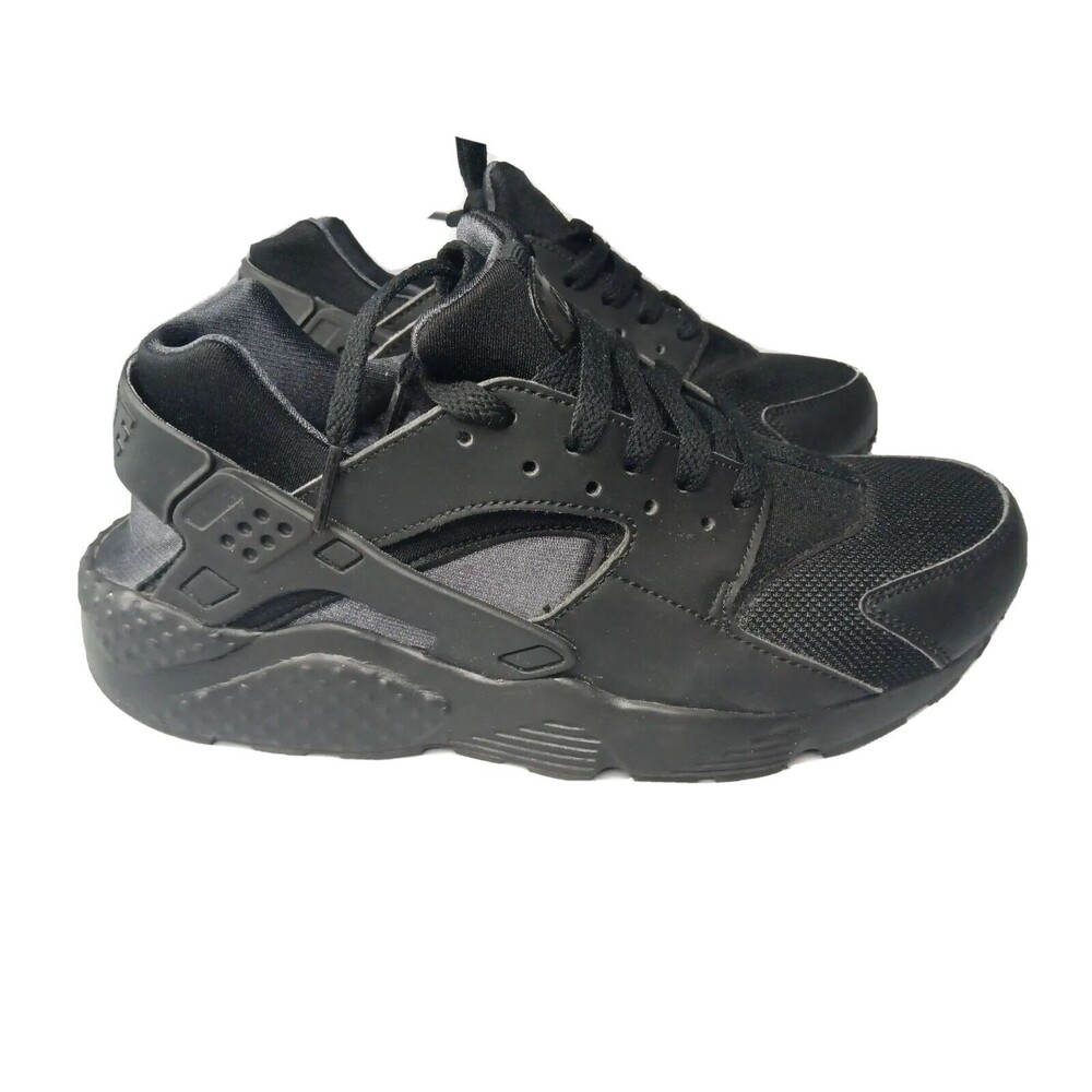 Nike Air Huarache Run Sneakers Size 7 Y Shoes Ultra Triple Black